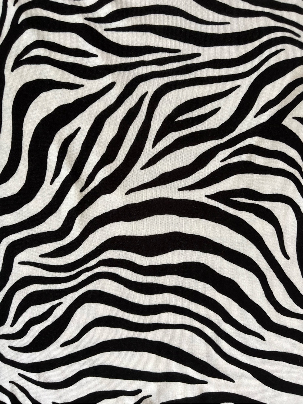 EUC, Talbots Cotton Blend Elbow Sleeve V-Neck Zebra Sweater, Black & White, SZ L - Picture 5 of 9